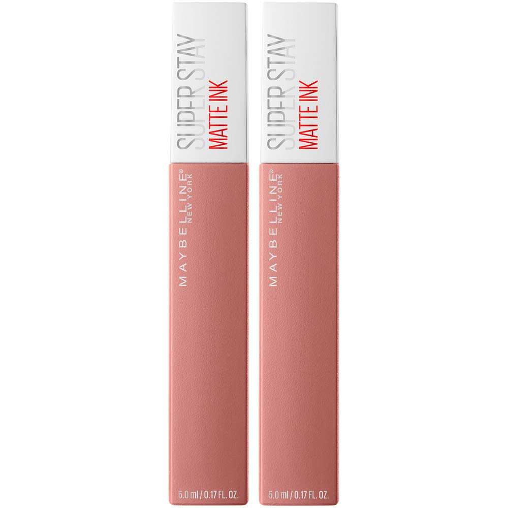 Maybelline Super Stay Matte Ink Liquid Lipstick Makeup, Long Lasting High Impact Color, Up to 16H Wear, Hustler, Red Brown, 1 Count, Packaging May Vary
